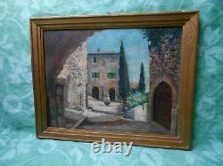 Tableau Ancien Peinture Huile Ecole de Barbizon Provence Ecole Provencale XIXeme