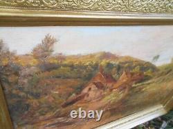 Tableau Ancien Peinture Huile HST Ecole de Barbizon Harpignies Moulin XIXeme