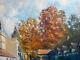 Tableau Ancien Peinture Huile Panneau Ecole de Barbizon Arbre Campagne cf XIXeme