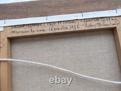 Tableau Ancien Peinture Huile Sur Toile Thibaudeau St Saint Omer Chemin Cordier