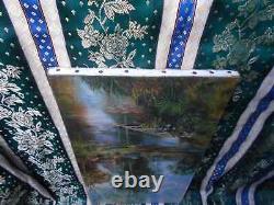 Tableau Ancien Peinture Huile sur Toile Ecole de Barbizon Vache Campagne XIXeme