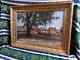 Tableau Ancien Peinture Huile sur Toile Ecole de Barbizon XIXeme Peske Courbet
