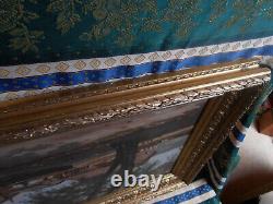 Tableau Ancien Peinture Huile sur Toile Ecole de Barbizon XIXeme Peske Courbet