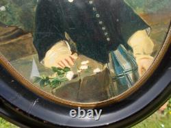 Tableau Ancien Peinture XIX Enfant Vintage Huile French Antique Oil Painting