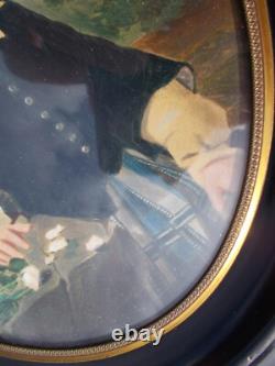 Tableau Ancien Peinture XIX Enfant Vintage Huile French Antique Oil Painting