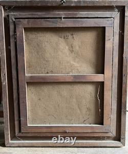 Tableau Ancien Peinture XIXe Portrait Femme Huile / Toile