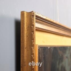 Tableau Ancien Portrait Féminin Huile sur Toile du XIXe Siècle Original