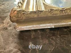 Tableau Ancien Portrait Officier Militaire XIXe Huile Sur Panneau Cadre Doré