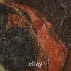 Tableau Ancien Portrait d'un Gentilhomme Huile sur Toile XVIIIe Siècle