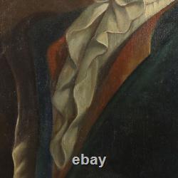 Tableau Ancien Portrait d'un Homme Noble Huile sur Toile'700