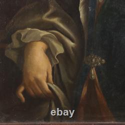 Tableau Ancien Portrait d'un Homme Noble Huile sur Toile'700