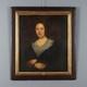 Tableau Ancien Portrait d'une Jeune Femme Huile sur Toile'800 Original