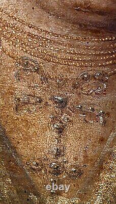 Tableau Ancien. Portrait de femme. Peinture huile sur toile signé. Style XlX°