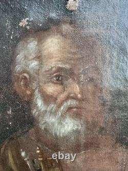 Tableau Ancien Saint Pierre