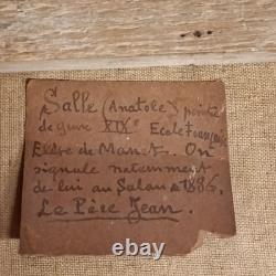 Tableau Ancien Signé Anatole Salles Élève De Manet Maison Colombages