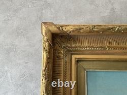 Tableau Ancien Signé Huile Sur Toile XIX Siècle