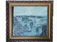 Tableau Ancien Signé J. SCHMID paysage Maritime Rochers Bretagne