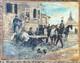 Tableau Ancien Sign&eacute; Peinture XIX Huile Toile Guerre 1870 Militaria Napol&eacute;on III