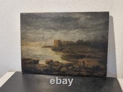 Tableau Ancien Signé XIXème Huile sur Bois