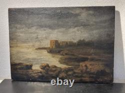 Tableau Ancien Signé XIXème Huile sur Bois