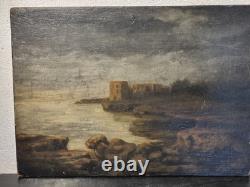 Tableau Ancien Signé XIXème Huile sur Bois