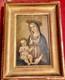 Tableau Ancien Vierge &agrave; l'Enfant Christ Peinture Religieuse &agrave; identifier