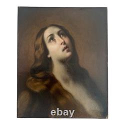 Tableau Ancien XVIIe Marie Madeleine École Italienne