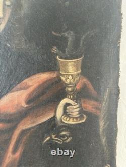 Tableau Ancien XVIIe Siècle Saint Jean l'Évangéliste