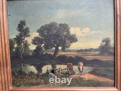 Tableau Ancien à L'Huile a Restaurer Réf 26/2519