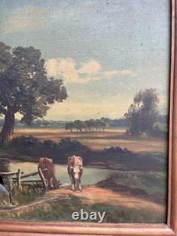 Tableau Ancien à L'Huile a Restaurer Réf 26/2519