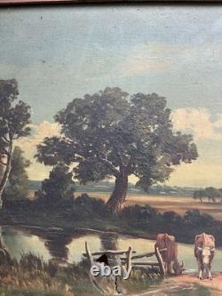 Tableau Ancien à L'Huile a Restaurer Réf 26/2519