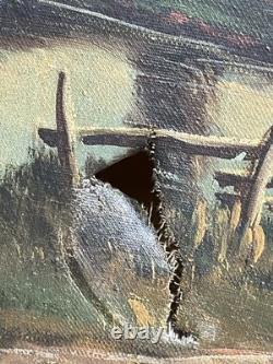 Tableau Ancien à L'Huile a Restaurer Réf 26/2519