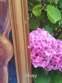 Tableau Ancien, huile Sur Toile, Nu Féminin/ Reflet Miroir Signé Dero