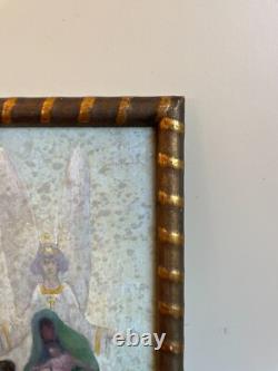 Tableau Ancien huile ai (début XXe-s) scène biblique