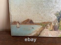 Tableau Ancien huile sur panneau J. B Maurice VECKER (1899-1988) Trégastel 1933