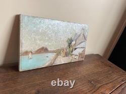 Tableau Ancien huile sur panneau J. B Maurice VECKER (1899-1988) Trégastel 1933