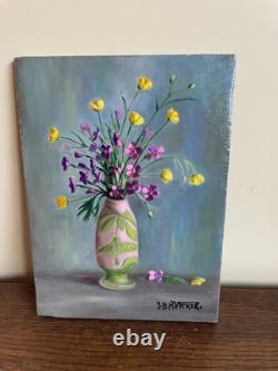 Tableau Ancien huile sur panneau J. B Maurice VECKER (1899-1988) nature morte