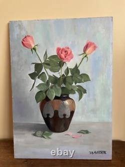 Tableau Ancien huile sur panneau J. B Maurice VECKER 1899-1988 nature morte