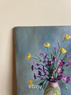 Tableau Ancien huile sur panneau J. B Maurice VECKER (1899-1988) nature morte