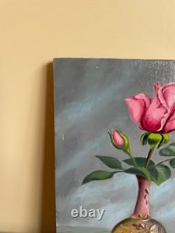 Tableau Ancien huile sur panneau J. B Maurice VECKER (1899-1988) nature morte