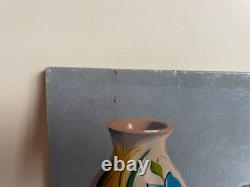 Tableau Ancien huile sur panneau J. B Maurice VECKER (1899-1988) nature morte