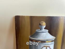 Tableau Ancien huile sur panneau J. B Maurice VECKER 1899-1988 nature morte