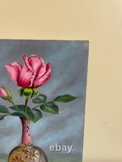 Tableau Ancien huile sur panneau J. B Maurice VECKER (1899-1988) nature morte