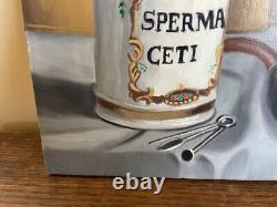 Tableau Ancien huile sur panneau J. B Maurice VECKER 1899-1988 nature morte