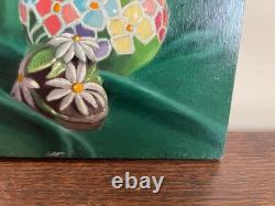 Tableau Ancien huile sur panneau J. B Maurice VECKER (1899-1988) nature morte