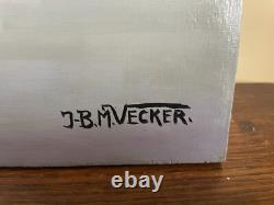 Tableau Ancien huile sur panneau J. B Maurice VECKER 1899-1988 nature morte