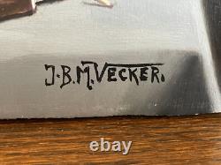 Tableau Ancien huile sur panneau J. B Maurice VECKER 1899-1988 nature morte