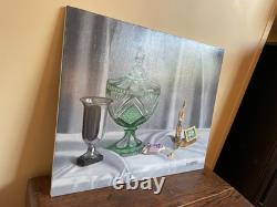 Tableau Ancien huile sur panneau J. B Maurice VECKER (1899-1988) nature morte