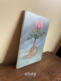 Tableau Ancien huile sur panneau J. B Maurice VECKER (1899-1988) nature morte