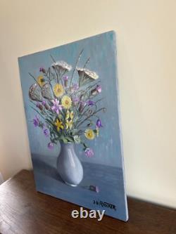 Tableau Ancien huile sur panneau J. B Maurice VECKER 1899-1988 nature morte